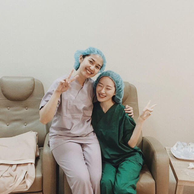 Elle Yamada with Dr Utami at Ciputra SMG Eye Clinic
